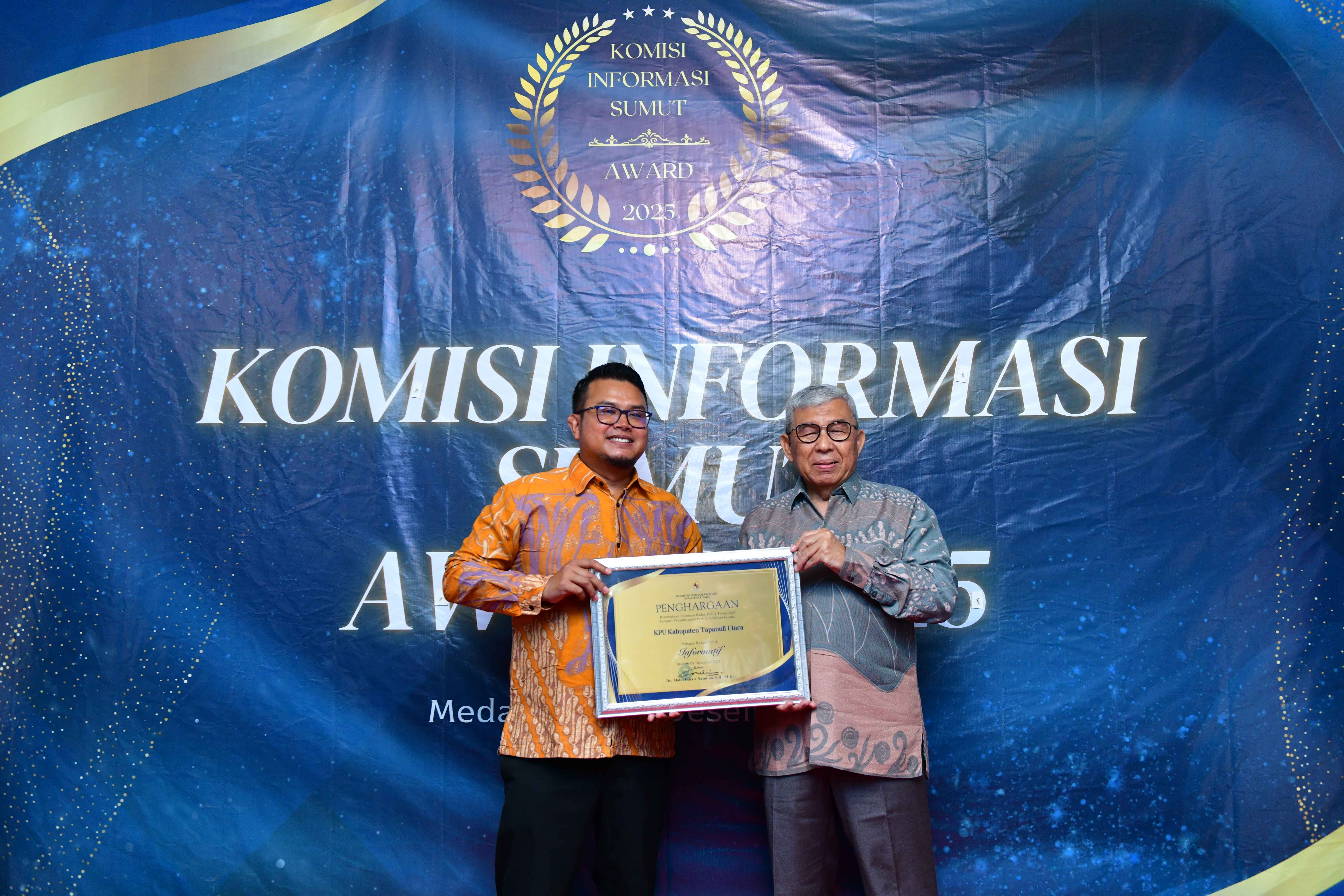 Pengharggaan Inovatif Komisi Informasi Publik Sumut Tahun 2025